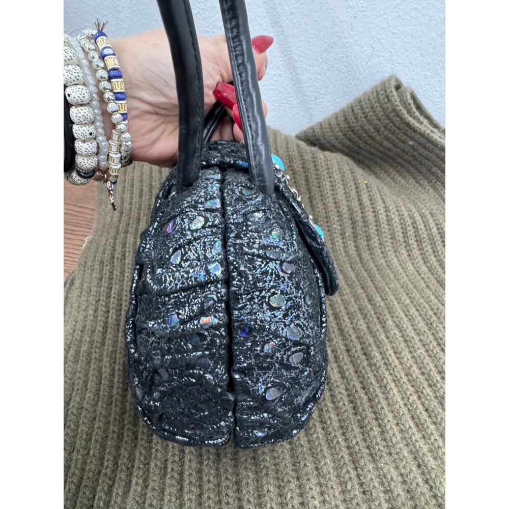 Timmy Woods Beverly Hills intricately texture bag Collection Vintage *pu2000thr - Picture 5 of 9